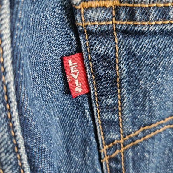 High Rise Levis Ribcage Boot Blue Jeans - Picture 3 of 10